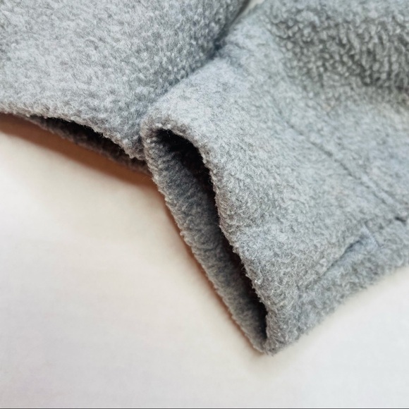 OLD Navy Active Grey Dolman Sleeve Fleece Funnel Neck Sweatshirt Thumb Holes - Picture 2 of 8